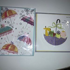 Papyrus set of 2 Baby Shower greeting cards with envelopes New